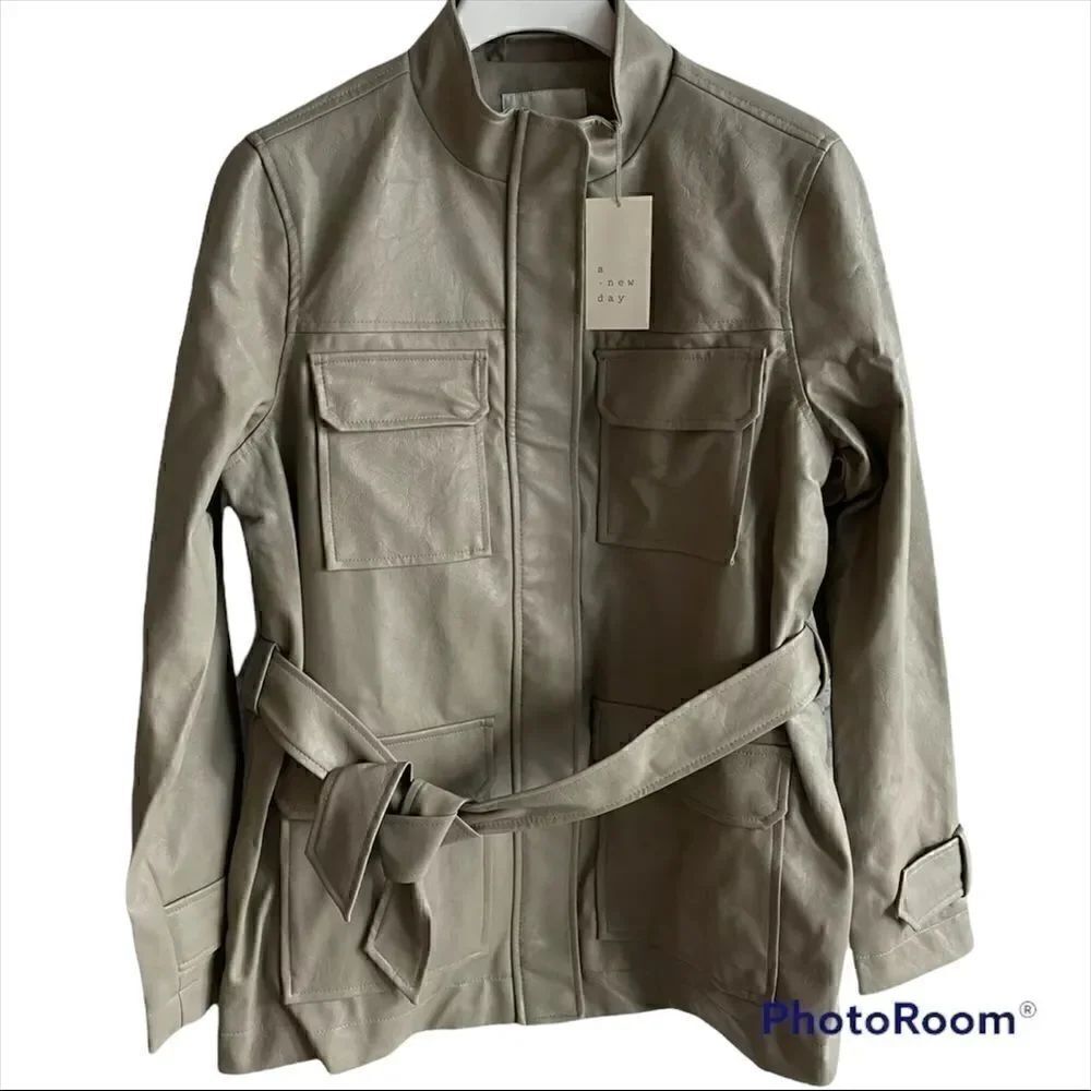 A New Day faux leather jacket NWT M